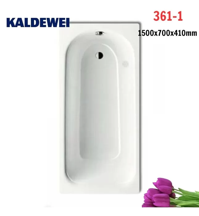 Bồn tắm xây thép tráng men 1.5m KALDEWEI SANIFORM PLUS 361-1