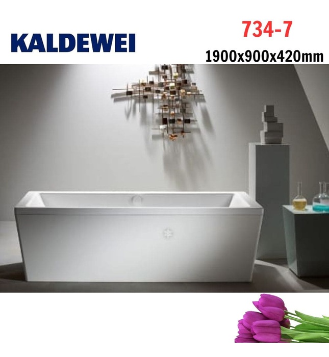 Bồn tắm áp tường thép tráng men 1.9m KALDEWEI CONODUO 734-7