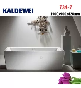 Bồn tắm áp tường thép tráng men 1.9m KALDEWEI CONODUO 734-7