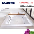 Bồn tắm xây massage 2m thép tráng men KALDEWEI CONOPOOL 736