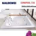 Bồn tắm xây massage 2m thép tráng men KALDEWEI CONOPOOL 736