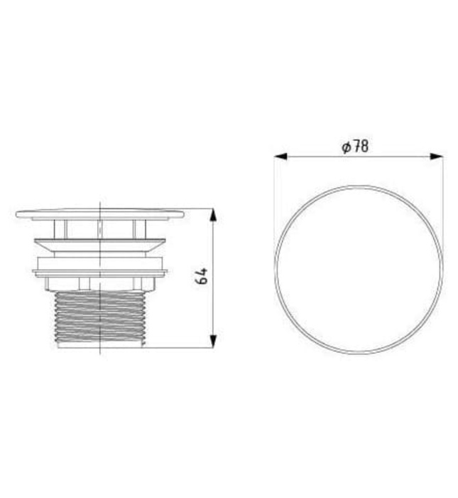 Cổ xả chậu không chặn nước KALDEWEI 3904