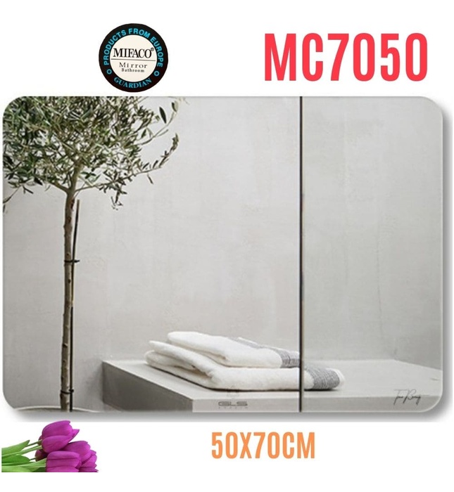 Gương Mifaco MC7050 Trơn Chữ Nhật Ngang 50x70cm