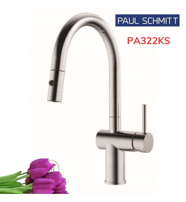Vòi Bếp Dây Rút Nóng Lạnh Paulschmitt PA322KS