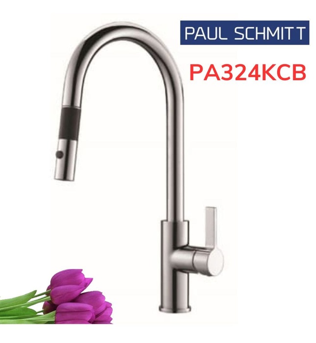 Vòi Bếp Dây Rút Nóng Lạnh Paulschmitt PA324KCB