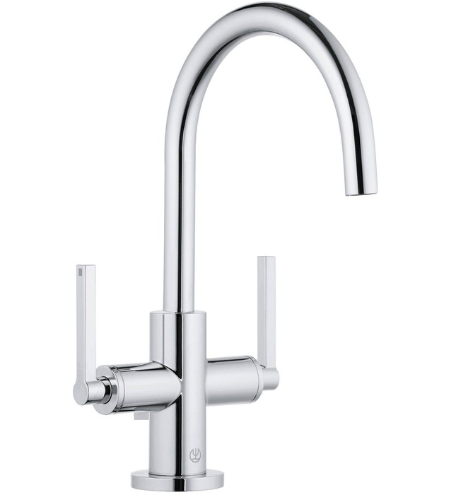 Vòi lavabo nóng lạnh đen 2 tay gạt Kludi Nova Fonte 201183915