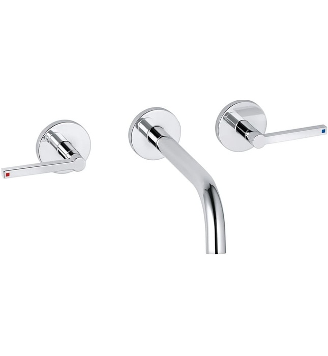 Vòi lavabo nóng lạnh âm tường màu đen Kludi Nova Fonte 201443915