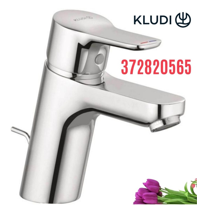 Vòi lavabo nóng lạnh 1 chân Kludi 372820565