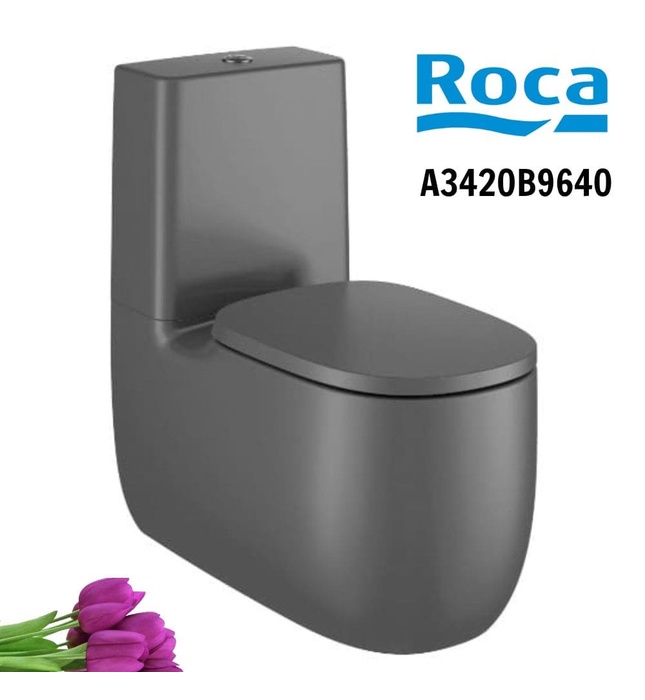 Bồn cầu 2 khối nắp rơi êm ROCA A3420B9640