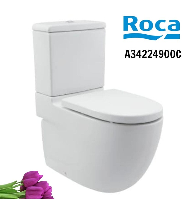 Bồn cầu 2 Khối nắp rơi êm ROCA A34224900C