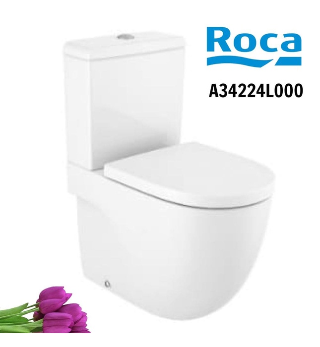 Bồn cầu 2 Khối nắp rơi êm ROCA A34224L000