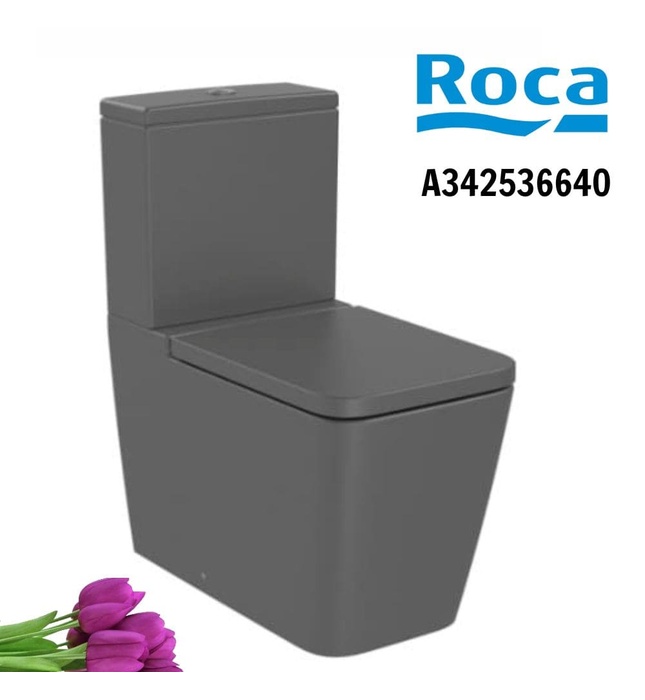 Bồn cầu 2 khối nắp rơi êm ROCA A342536640