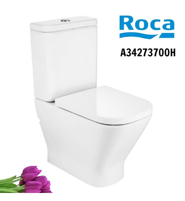 Bồn cầu 2 Khối nắp rơi êm ROCA A34273700H