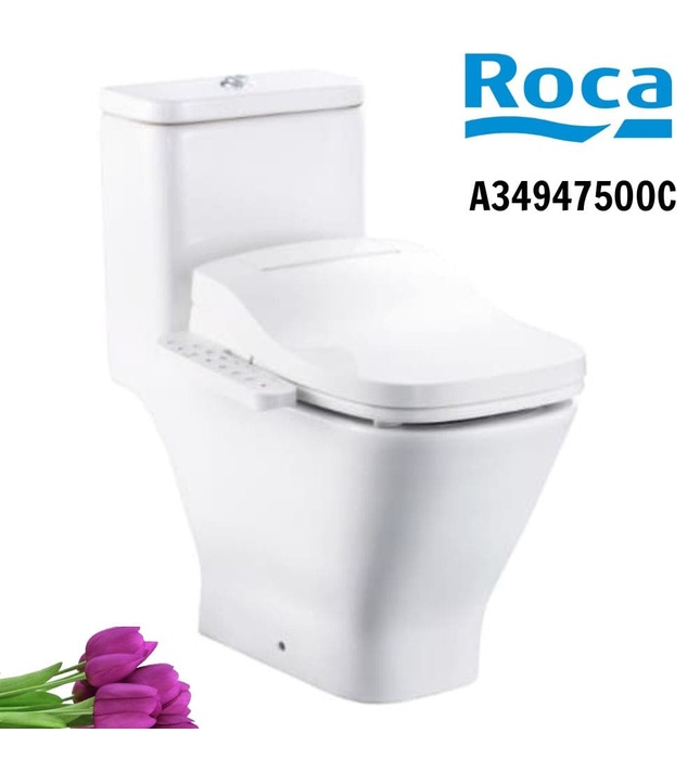Bồn cầu 1 khối nắp điện tử ROCA A34947500C