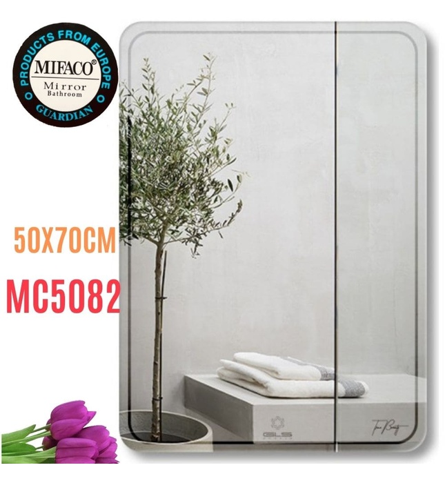 Gương Mifaco MC5082 Bo Góc Chữ Nhật Đứng 50x70cm