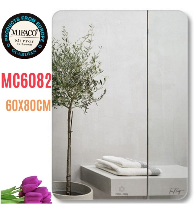 Gương Mifaco MC6082 Bo Góc Chữ Nhật Đứng 60x80cm