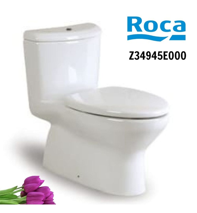 Bồn cầu 1 khối nắp rơi êm ROCA Z34945E000