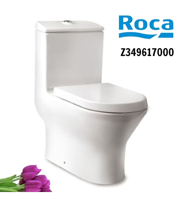 Bồn cầu 1 khối nắp rơi êm ROCA Z349617000