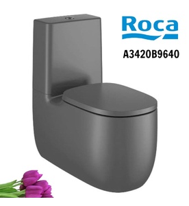 Bồn cầu 2 khối nắp rơi êm ROCA A3420B9640