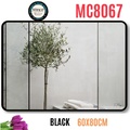 Gương Viền Nhôm Đen Chữ Nhật Ngang 60x80cm Mifaco MC8067