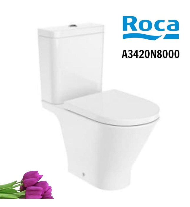 Bồn cầu 2 Khối nắp rơi êm ROCA A3420N8000