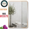 Gương Viền Nhôm Hồng Chữ Nhật Đứng 50x70cm Mifaco MC5079