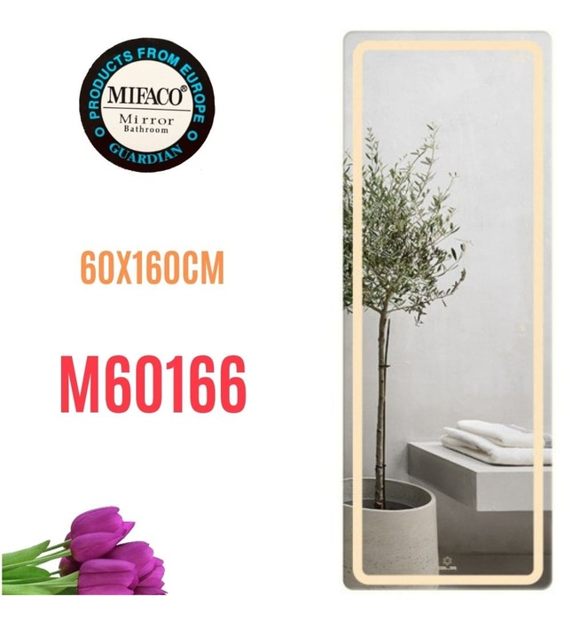 Gương Led Toàn Thân 60x160cm Mifaco M60166 Ánh Sáng Trong