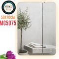 Gương Led Chữ Nhật Đứng 50x70cm Mifaco MC5075 Ánh Sáng Ngoài