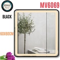 Gương Led Viền Nhôm Đen Vuông 60x60cm Mifaco MV6069 Ánh Sáng Trong