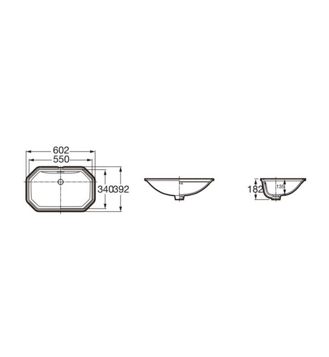 Chậu lavabo âm bàn CARMEN ROCA A3270A800C