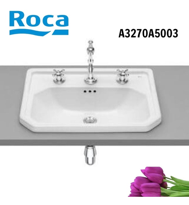 Chậu lavabo dương vành CARMEN ROCA A3270A5003