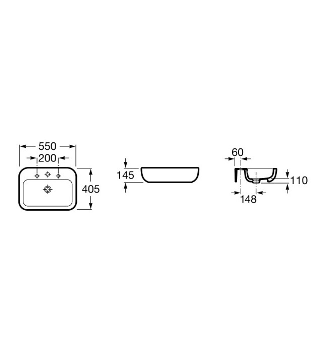 Chậu rửa đặt bàn KHROMA ROCA A327653000