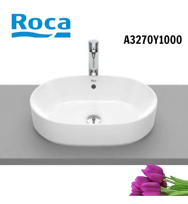 Chậu lavabo đặt trên bàn The Gap Oval ROCA A3270Y1000
