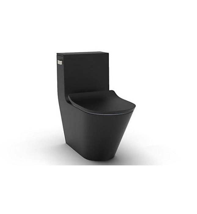 Bồn Cầu Một Khối Nắp Êm Màu Đen Brazin Kohler K-EX22378T-SL-HB1