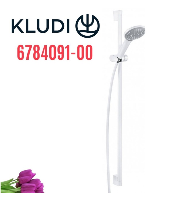 Bộ thanh trượt dây bát sen tắm Kludi Freshline 6784091-00