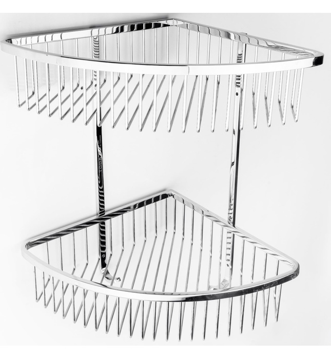 Kệ góc 2 tầng inox SUS304 bóng Toda TD25