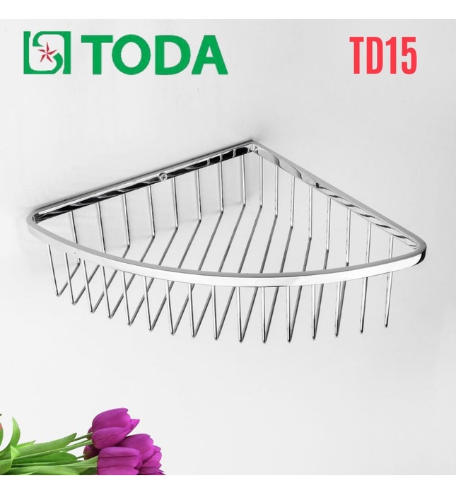 Kệ góc đơn inox SUS304 bóng Toda TD15