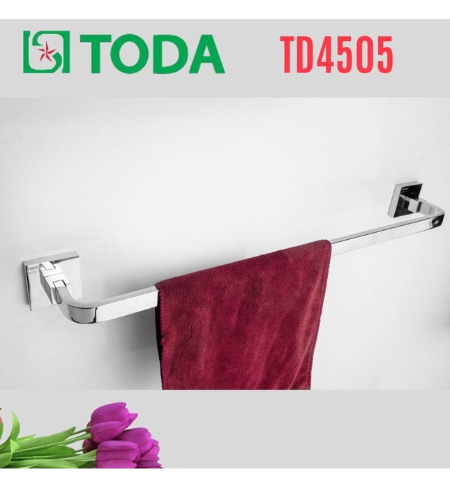 Vắt khăn đơn inox SUS304 bóng Toda TD4505