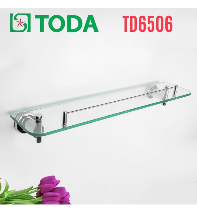 Kệ kính cường lực inox SUS304 bóng Toda TD6506
