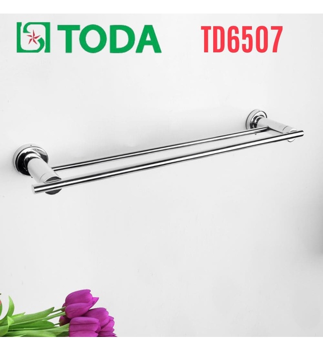 Vắt khăn đôi inox SUS304 bóng Toda TD6507