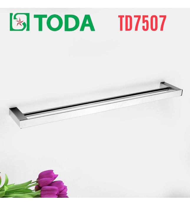 Vắt khăn đôi inox SUS304 bóng Toda TD7507