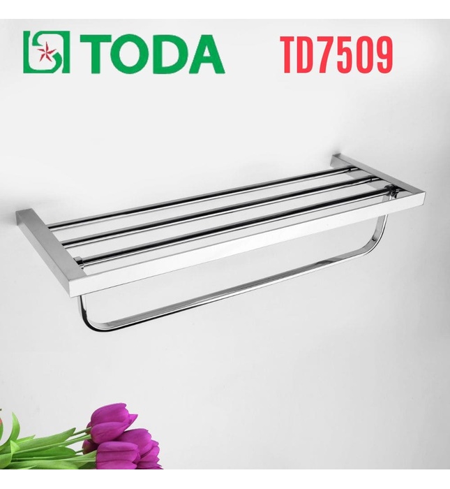 Vắt khăn giàn inox SUS304 bóng Toda TD7509