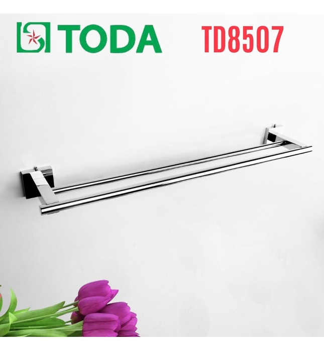 Vắt khăn đôi inox SUS304 bóng Toda TD8507