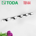 Móc áo đôi 5 vấu inox SUS304 bóng Toda TD144