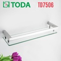Kệ kính cường lực inox SUS304 bóng Toda TD7506