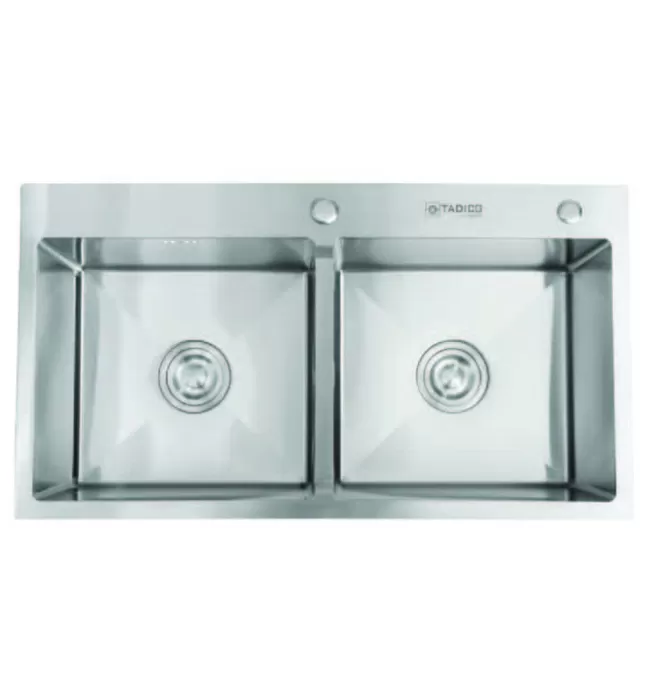 Chậu rửa bát đúc 2 hố SUS304 Tadico ECO.C.82.45.2