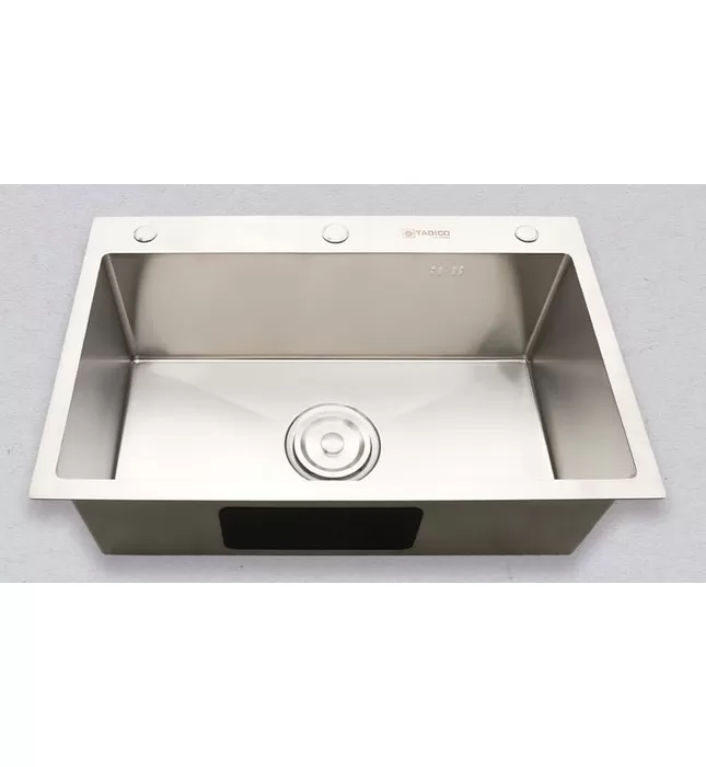Chậu rửa bát 1 hố SUS304 Tadico LUX.D.70.45.3.140