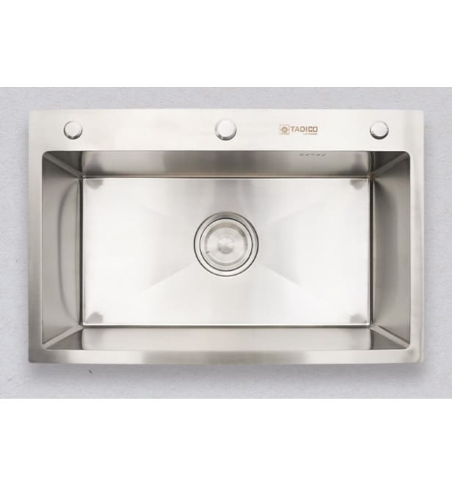 Chậu rửa bát 1 hố SUS304 Tadico LUX.D.70.45.3.140
