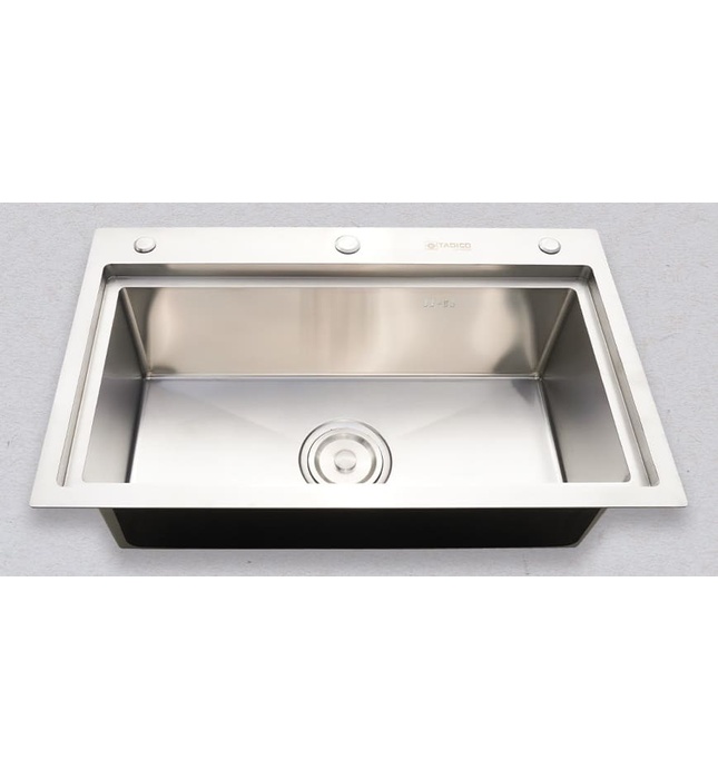 Chậu rửa bát đúc 1 hố SUS304 Tadico LUX.D.76.46.3.GB.140
