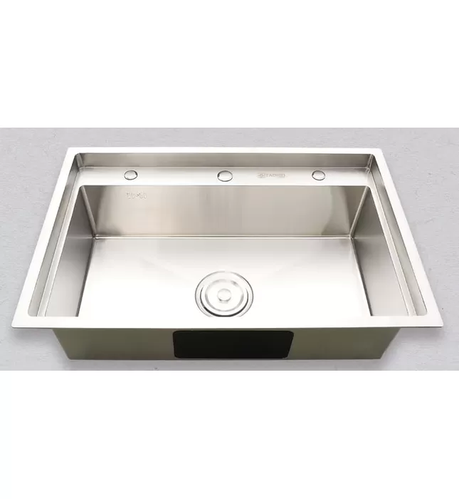Chậu rửa bát đúc 1 hố SUS304 Tadico LUX.D.78.50.4.GB